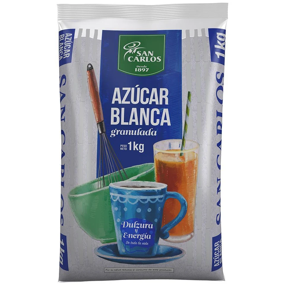 Azúcar blanca San Carlos 1 kg